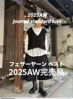 journal standard luxe 完売品 フェザーヤーン ベスト