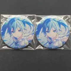 プロセカ グリッター缶バッジ 50A 初音ミク 2点セット ②