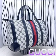 【格安】GUCCI オールドグッチPVCシェリーラインボストンバッグ