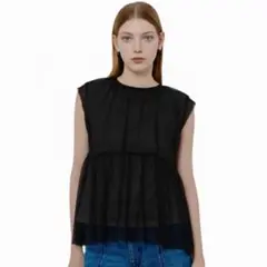 完売品/allureville Tシャツ チュールドッキングイレヘムプルオーバーのサムネイル