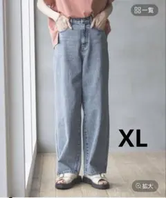 グローバルワーク　GOODデニムバギーパンツ/118365