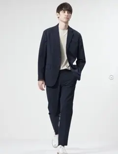 UNIQLO ユニクロ 感動ジャケット・感動パンツ セットアップ ネイビー/S