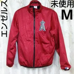 未使用　ANGELS エンゼルス ナイロンジャケット 赤　Mサイズ　MLB