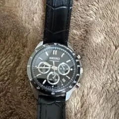 SEIKO クロノグラフ 腕時計 ブラック