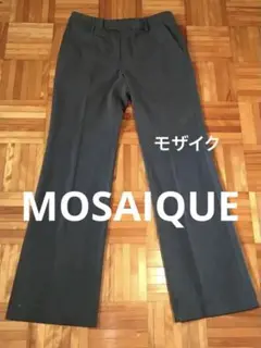 モザイク　グレーパンツ　レディースパンツスラックス
