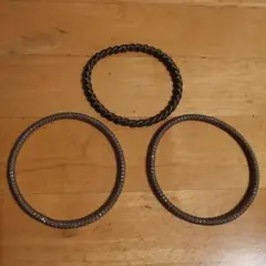 鉄製バネのようなブレスレット 3点セット