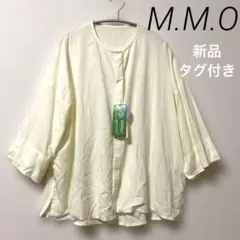 新品★M.M.Oブラウス シャツ COOIレーヨン100% 7分丈 サラサラ