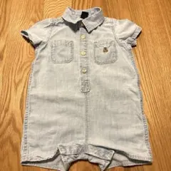 GAP デニム風ロンパース 6-12ヶ月