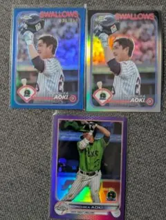 青木宣親 ホロカード 東京ヤクルトスワローズ 3枚セット
