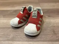 adidas アディダス 赤 メッシュ スリッポンシューズ