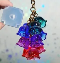 すずらん　シリコン モールド レジン シリコーン　型　花　鈴蘭　メンダコ e