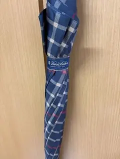Brooks Brothers 雨傘 チェック柄 ネイビー