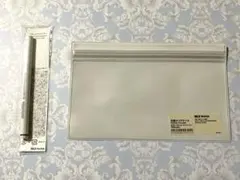 無印良品 リキッドアイライナー(ブラウン)&片面クリアケース(ホワイト)のサムネイル