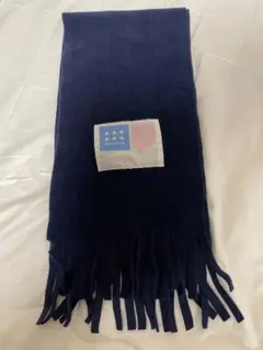 RAG FAIR ネイビー フリンジマフラー