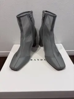 RANDA シアーメッシュ ショートブーツ グレーのサムネイル