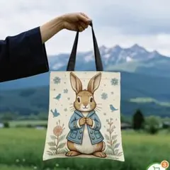 ピーターラビット トートバッグ エコバッグ うさぎ柄