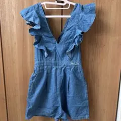 美品　Jenni Love フリルデニムオーバーオール 160