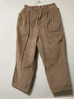 エディーバウアー　コーデュロイワイドパンツ　W28 ベージュ
