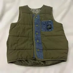 BREEZE ダウンベスト サイズ110 オリーブグリーン