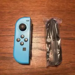 ジャンク品！！任天堂 Joy-Con コントローラー 青 ストラップ付き