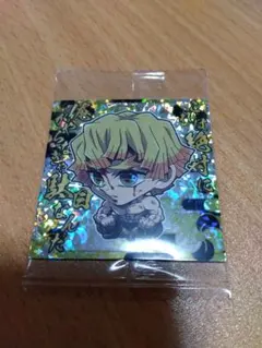 鬼滅の刃ディフォルメシールウエハース12　スーパーレア 我妻善逸