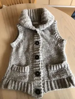 オードリーアンドジョンワッドニットベストフリーサイズ　ペルー製