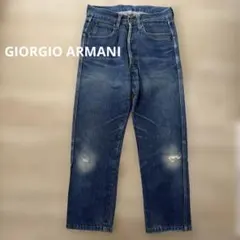 ジョルジオ アルマーニ 80s ストレートデニムパンツ ボタンフライ31インチのサムネイル