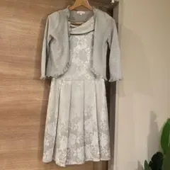 組曲　ワンピース　カーディガン　シルバー