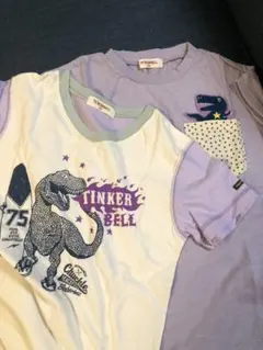 キッズ用　恐竜Tシャツ  130cm 2枚セット