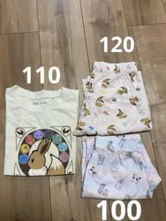 ユニクロ　GU イーブイ　セット　110 120 100 おまとめ