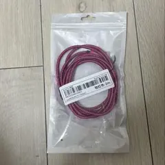 ホットピンク USB-C 充電ケーブル 2m 編組