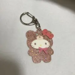 サンリオキャラクターズ　ハローキティ アクリルキーホルダー ラテクマ