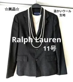 極美品】ラルフローレン ウール100% テーラードジャケット 11号 L〜LL 