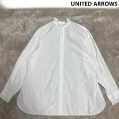 ＜UNITED ARROWS＞C スタンドカラー フリル ブラウス W