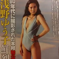 浅野ゆう子さん 1980年代 グラビア 切り抜き袋綴じ