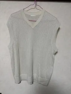 GU ウォッシャブルメッシュニットベスト