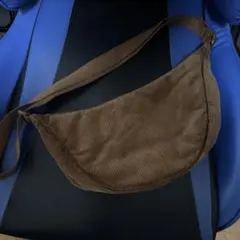 ユニクロ　ラウンドミニショルダーバッグ/コーデュロイ