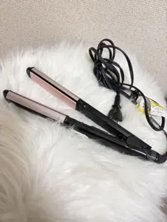 セラミックストレートヘアアイロン ピンク/ブラック