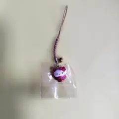 ハローキティ 鈴付きストラップ ピンク