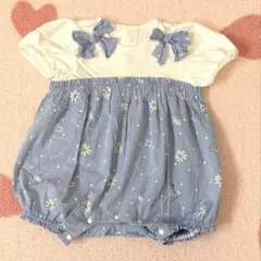 メゾピアノ70cm ロンパース花柄☆