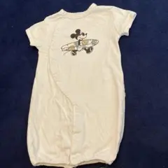 フタフタ ミッキー 半袖ロンパース カバーオール