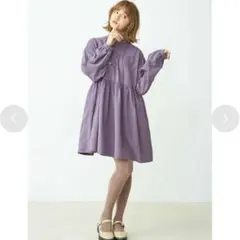 merry jennyルーズルーズチャイナワンピース パープル