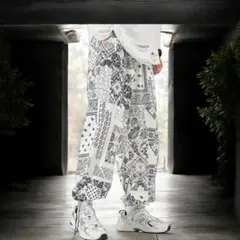 ワイド シルエット ペイズリー ダンス 衣装 カーゴ パンツ ワイドパンツ