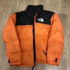 90sTHE NORTH FACE ヌプシ ダウンジャケット マンゴーオレンジ