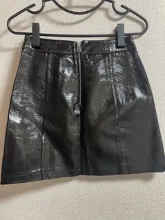topshop トップショップ　レザー風ミニスカートのサムネイル