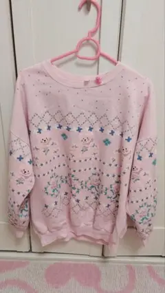 ヴィンテージ くまトレーナー ファンシー
