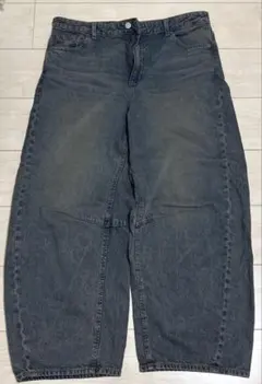 GU バレルレッグジーンズ 丈短め XXLサイズ