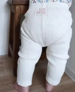 【最終価格】LALALAND 白　リブレギンス