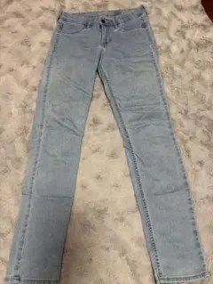 H&M SKINNY ANKLE デニムパンツ ライトブルー 26のサムネイル