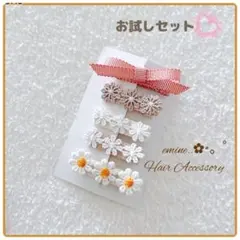 【お試しセット】お得な５点セット♡ベビー ヘアクリップ 赤ちゃん キッズ 夏